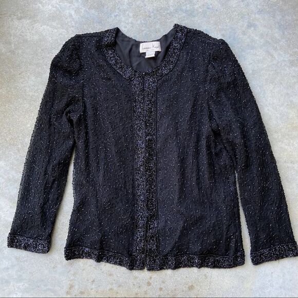 Laurence Kazar Jackets & Blazers - VINTAGE LAURENCE KAZAR Beaded Jacket Large